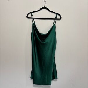 Elegant Green Slip Dress